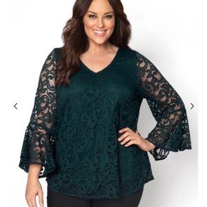 Kiyonna Lauren Lace Top